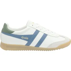 Gola Torpedo Leather Sneaker Men white/marine blue/evergreen (XE) 8