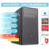 BRAINZAP Desktop-PC AMD Ryzen 3 3200G 3,6 GHz 16 GB RAM 500 GB SSD Windows 11