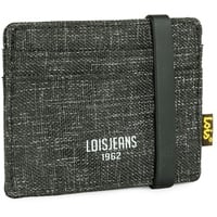 Lois - Geldbörse Herren Kreditkartenetui Herren Karten Portemonnaie Cardholder Herren Kreditkartenetui, Schwarz