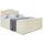 altdecor Boxspringbett mit Matratze, Topper, Polsterbett mit, Bettkasten VILA-1-Z KING | Beige Holzwerkstoff, Höhe ca. 20 cm 140x200 cm, Schlafzimmer, Betten, Boxspringbetten