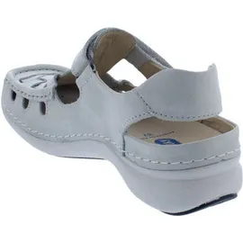 WOLKY Halbschuh mit Klettverschluss Rolling Sun 0720436-120, Fantastic Nubukleder, Weiß, 38 - Weiß - 38