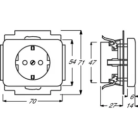Busch-Jaeger Steckdoseneinsatz 20 EUCKS-266 1 St.
