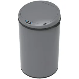 Svita Sensor-Mülleimer 30L Stahl Mülleimer mit Sensor Abfalleimer Küche Grau
