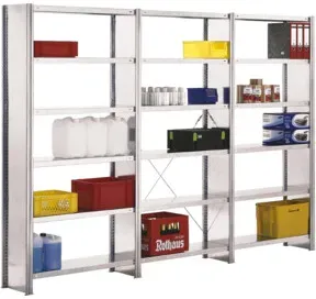 Regalwerk BERT-Lagerregal Seitenwand-Vollblech Anbaufeld HxBxT 2000x1005x500 mm verzinkt
