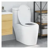 vidaXL WC-Sitz Schnellverschluss Weiß