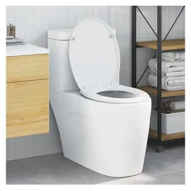 vidaXL WC-Sitz Schnellverschluss Weiß