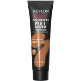 Revlon ColorStay Full Cover Longwear Matte Foundation, hitze- und schweißbeständig, leichtes Gesichts-Make-up, Farbton Karamell (425), 30 ml