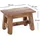 DESIGN DELIGHTS Hocker Monte Holz 30 x 21 x 20 cm Beige