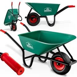 Gardebruk Monzana Schubkarre 100 Liter Bauschubkarre bis 250kg Gartenschubkarre