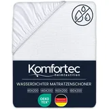 Komfortec Weicher Matratzenschoner 160x200cm | Atmungsaktiver und Weicher matratzenschonbezug | Oeko-TEX Zertifiziert | Bequem und Langlebig