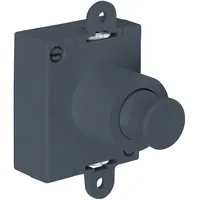 Junie Push-Lock Drehstangenschloss einseitig Kunststoff Anthrazitgrau