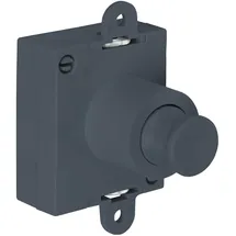 Junie Push-Lock Drehstangenschloss einseitig Kunststoff Anthrazitgrau