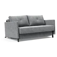 Innovation Living Schlafsofa Cubed mit Armlehnen Stoff Grau Granit 140 cm