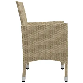 vidaXL Garten-Essgruppe 5-tlg. Beige