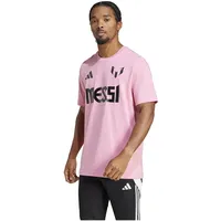 adidas Messi Name and Number Graphic T-Shirt Easy Pink M