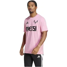 adidas Messi Name and Number Graphic T-Shirt Easy Pink M