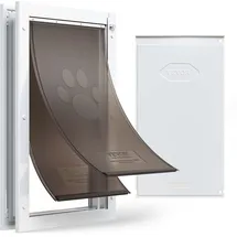 Vevor Hundeklappe (XL) Katzenklappe 34,61 x 60 cm Weiß