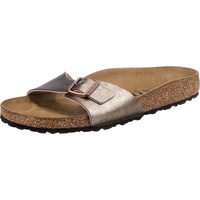 Birkenstock Damen Madrid Graceful Taupe, Birko Flor FLIP Flops, 36 EU - 36 EU