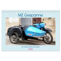 Calvendo MZ-Gespanne - Ein Stück DDR auf Kuba (Tischkalender