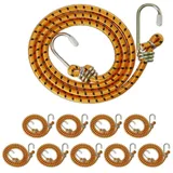 Relaxdays Spanngummi 10er Set, mit Haken,