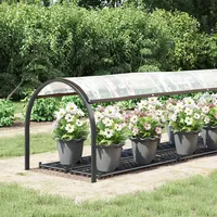 VidaXL Transparente Plane mit Ösen 1x4 m Polyethylen