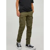 JACK & JONES Herren Jpstace Jjtucker Ama Noos Cargohose »STACE TUCKER«, Gr. 32 Länge 34, Olive night) / 87834945-32 Länge 34