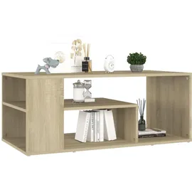 furnicato Couchtisch Moderner Braun Eiche 100 x 50 x 40 cm