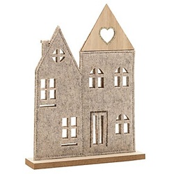 Deko-Haus zum Stellen aus Filz, 15 x 4 x 23 cm
