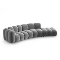 Micadoni Sofa Lupine, modular 5-Sitzer grau
