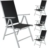 Tectake tectake® Gartenstuhl, klappbar, 7-fach verstellbare Rückenlehne, 67 x 56 x 105 cm
