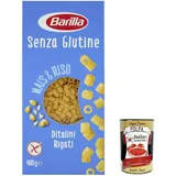 5x Barilla Ditalini Rigati Senza Glutine Glutenfrei pasta nudeln 400g+Polpa 400g