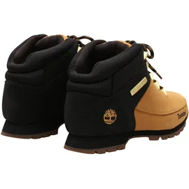 Timberland Schnürboots TIMBERLAND "EURO SPRINT - MID LACE BOOT", Herren, Gr. 43,5, gelb (wheat, nubuck, w, schwarz), Leder, Schuhe Schnürboots, Winterstiefel, Schnürstiefel, Winterschuhe