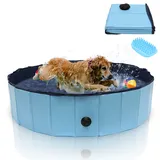 Jiubiaz Hundepool Faltbar 120x30 Cm, Hunde Planschbecken & Badewanne, Swimmingpool Für Hunde & Haustiere