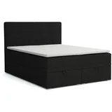 Deine Möbel 24 Boxspringbett DANIEL Boxbett Polsterbett Komplettbett Bett mit einer Matratze H4 (Taschenfederkernmatratzen 7 Zonen H4 Grau Hellgrau Schwarz Anthrazit Beige Samt Velour, 3-St., Taschen-federkernmatratze 7 Zonen H4 PREMIUM Bett), inkl Topper, Bettkasten 120x200 140x200 160x200 180x200 200x200 schwarz