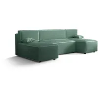 Simkam Furniture Wohnlandschaft, Türkis, Textil, U-Form, 271x90x140 cm, Wohnzimmer, Sofas & Couches, Wohnlandschaften, Wohnlandschaften in U-Form