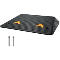 Vevor Schwellenrampe Vollgummi 15 Tonnen Tragfähigkeit 90,2x62x10,2cm Rollstuhlrampe