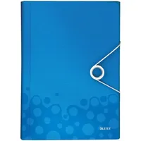 Leitz WOW, A4, 6 Fächer blau metallic