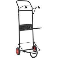 VidaXL Sattelwagen Klappbar Schwarz Stahl Vidaxl