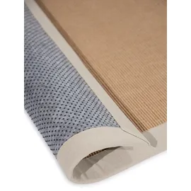 carpetfine Sisalteppich CARPETFINE "Sisal , auch als Läufer erhältlich", beige (creme), B:160cm H:5mm L:230cm, Sisal, Teppiche, Sisalteppich, mit farbiger Bordüre, Anti Rutsch Rückseite, viele Größen, Wohnzimmer