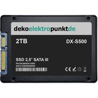 dekoelektropunktde 2TB SSD Festplatte Kompatibel für ASUS TUF Gaming X570-PLUS (WI-FI) Mainboard, Alternatives Ersatzteil 2,5" Zoll SATA3