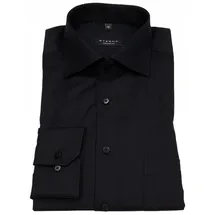 Eterna Herren Hemden schwarz Comfort Fit, schwarz, NOS