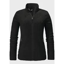 Schöffel Damen Atlanta Fleece Jacke (Größe L, schwarz)