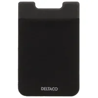 Deltaco Adhesive Card Holder - Black