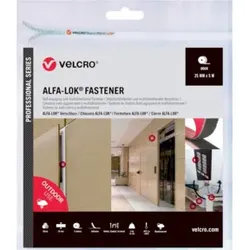 VELCRO ALFA-LOK Alfa-Lok® Fastener 5m Hakenband 25mm Schwarz