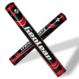 Geoleap Puttergriff - weiches Polyurethan-Material, runde Form, leichte Golfgriffe, 4 Farben und 4 Größen zur Auswahl. (Schwarz-Rot, Übergröße (5,0))