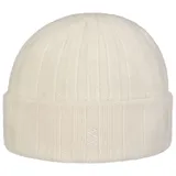 Stetson Strickmütze Beanie aus 100% Kaschmir mit Umschlag weiß