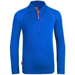 Kinder Pullover Lofoten Azurblau/Orange Gr. 110 - 5 Jahre