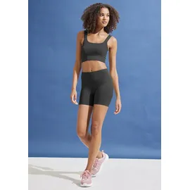LASCANA Crop-Top Schwarz XS