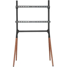 Logilink TV-Rack 50 x 138 x 80 cm Braun/Schwarz Aluminium/Holz/Metall/Stahl