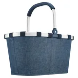 Reisenthel Einkaufskorb 22 Liter CARRYBAG TWIST BLUE, Jeansblau - Polyester - Aluminium - 48 x 29 cm - faltbar - mit Griff